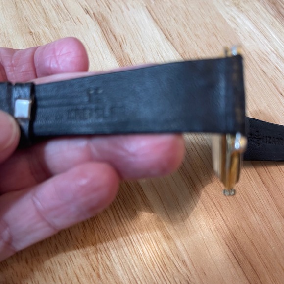 VTG Lorus Quartz Disney Mickey Mouse New Battery Watch Black Leather Seiko - Picture 5 of 8